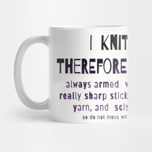 I knit therefore I am… Mug